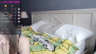 tinkissa graceful female admires beautiful tits