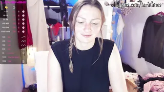 taralanes naughty babe posing in lingerie