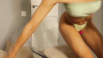 star_gazing busty slut fucks her cunt with a sex toy