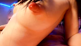 milkyredclover babe in stockings fucks both holes