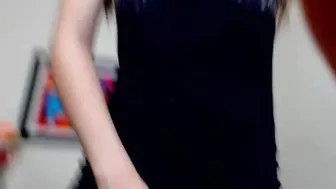 fit_derek Cute lady undresses in front of the camera