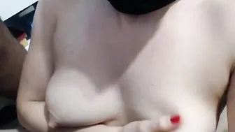 slaveyummy Busty slut caresses both slits
