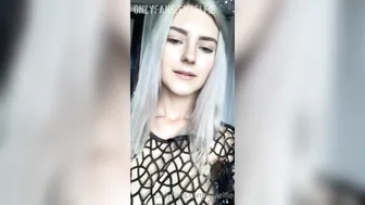 evaelfie  delightful student takes off her clothes after class