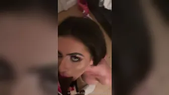 emmaamodel  attractive cockroach shows tanned body