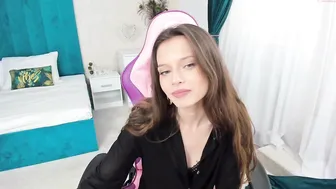 alice_bane awesome brown girl in white stockings tickles her cap delicately