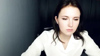 diaboliada sexy girl in glasses coolly playing pranks with a sex toy