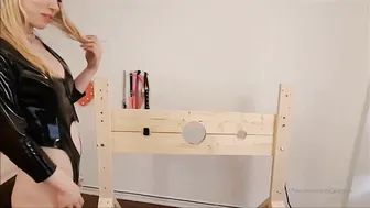 Natasha Magenta onlyfans openwork blonde erotically moving in front of the camera