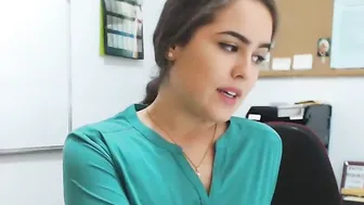 spanishcouple Cute prankster shows her charms