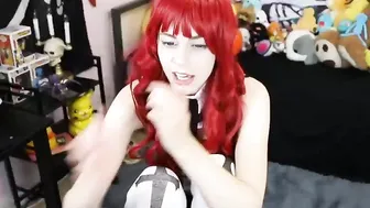 lunalamb Plump bitch massages nipples