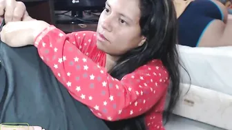 strong1couple Charming bitch caresses big tits