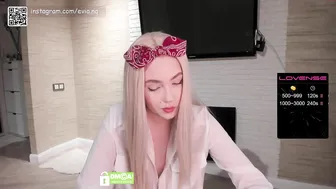 evian naughty babe caresses vaginal hole