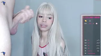 kalinuby petite whore vibrates her clit