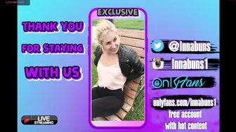 innabuns red-haired model fucked big sex toy in public show