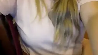 blondeserena Sexy girl takes off her underwear