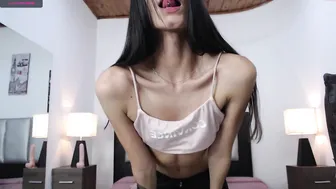 anni_wine petite beauty caresses herself