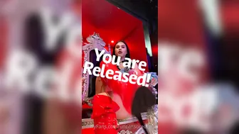 Obey Angelina aka uncensorredom  graceful devil with her palm rubs her vagina