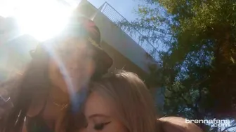 Brenna Sparks aka brennasparks  slim blonde beauty poses in underwear