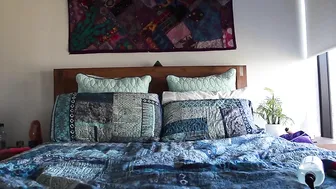 elle knox Seductive lady caresses beautiful breasts