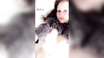 cherubesque Crazy lady twirls juicy booty