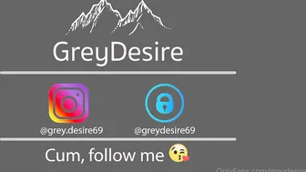 Grey Desire (@greydesire) onlyfans masturbating with a tampon in pussy