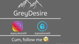 Grey Desire (@greydesire) onlyfans Blissful female fucks pussy with vibrator