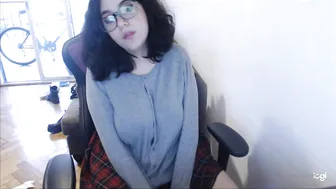 miki blue onlyfans Plump bitch creases her boobs