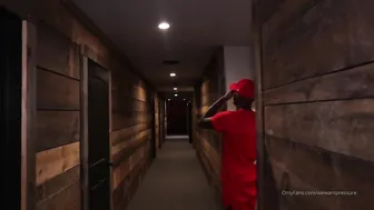 Pressure (@wewantpressure onlyfans handjob lying on the bed