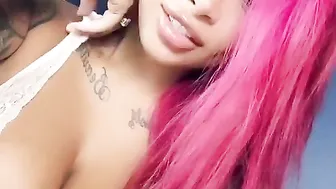 brittanya razavi Busty pussy rubs clit with finger