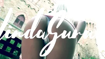 Olinda Castielle Naughty brunette masturbates her shaved cunt