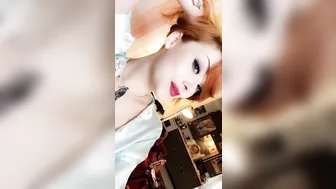 Maud Suicide Busty doll and her blue friend