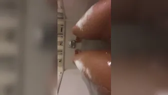 LunaStar Imposing nipple caresses itself with fingers