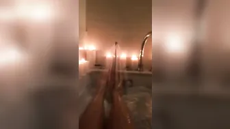 LunaStar in a new apartment shows a striptease