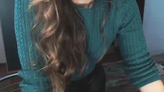 jacquievalois nude beauty with big eyes fucks herself in the bathroom