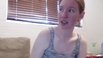 gingermermaid Insatiable fucking fries himself in the ass