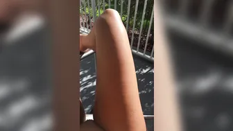 August Ames Alluring bitch shows juicy body