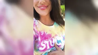 August Ames privat with a toy