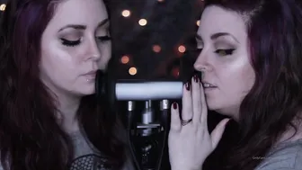 dovey Busty brunette girlfriend caresses her pussy in the workplace