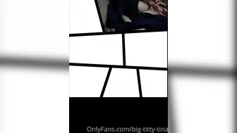 big Cute krala jumps on a dildo