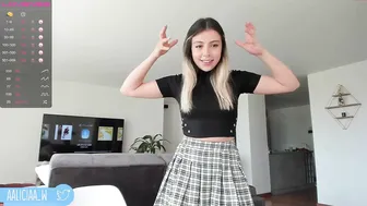 aliciawonder_ Slut in uniform dancing in dim lighting