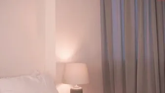 strangers Slut in stockings erotically takes off her panties