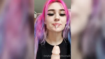 Hellbunny2k  Adult bitch gently caresses vagina