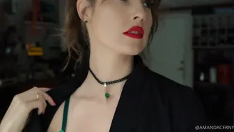 Amanda Cerny Cute hottie sucks rubber dick