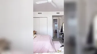 Amanda Cerny Shy chick caresses big tits