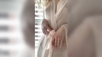 Tsara Lunga  Beautiful female strips and jerks off