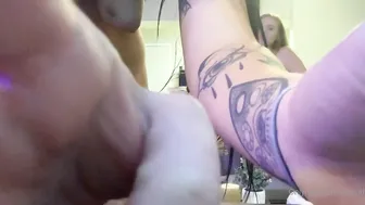 wet kitty & gothspvt, vipgothspvt, goth baby onlyfans Cute bitch jerks off her dick