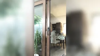 naughty girl  Sexy model takes off her panties