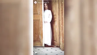 Anna Ioannova Beauty caresses her tits and pussy