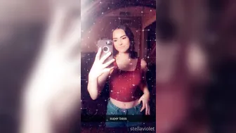 Stella Violet, stellaviolet, stellavioletxx Crazy girl swallows dildo and jerks pussy