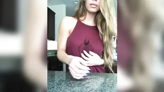 Nicole Aniston Cute girl gets naked and jerks off