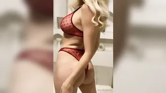Ekaterina Enokaeva,  satisfied with sex toy